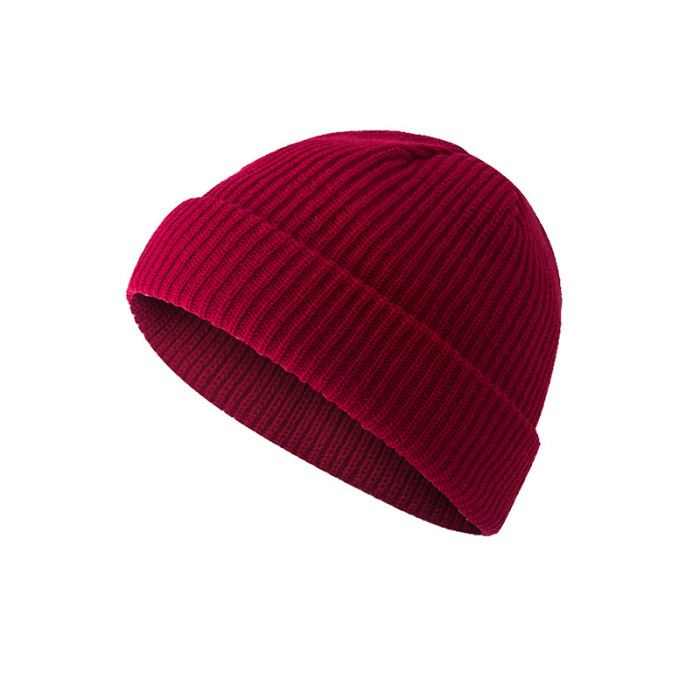 Men Women Beanie Hat Winter Wool Knitted Baggy Pull On Soft Caps