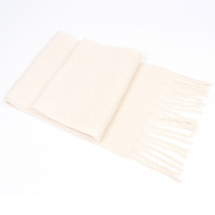 Women Men Logo Scarf Wool Cashmere Scarves Shawl Blanket Wrap Knit