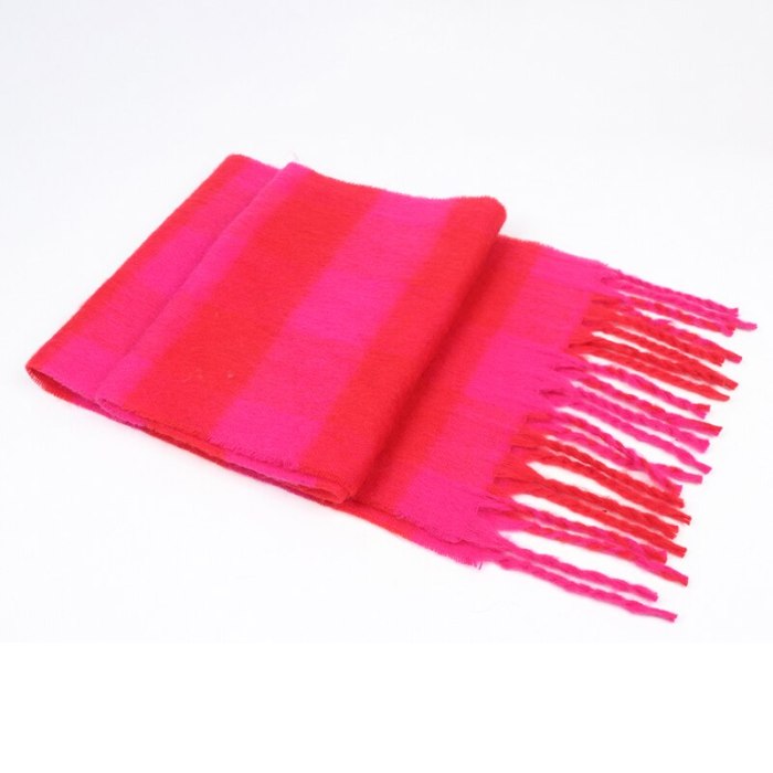 Women Men Logo Scarf Wool Cashmere Scarves Shawl Blanket Wrap Knit