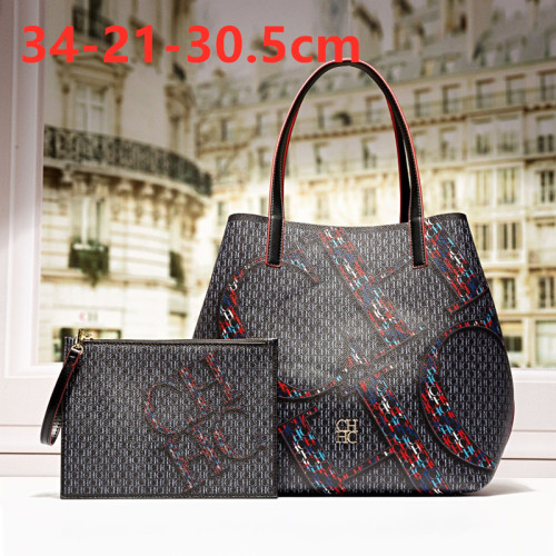 Women Brown Large Leather Tote Medium Shoulder Shopping Bag Handbags