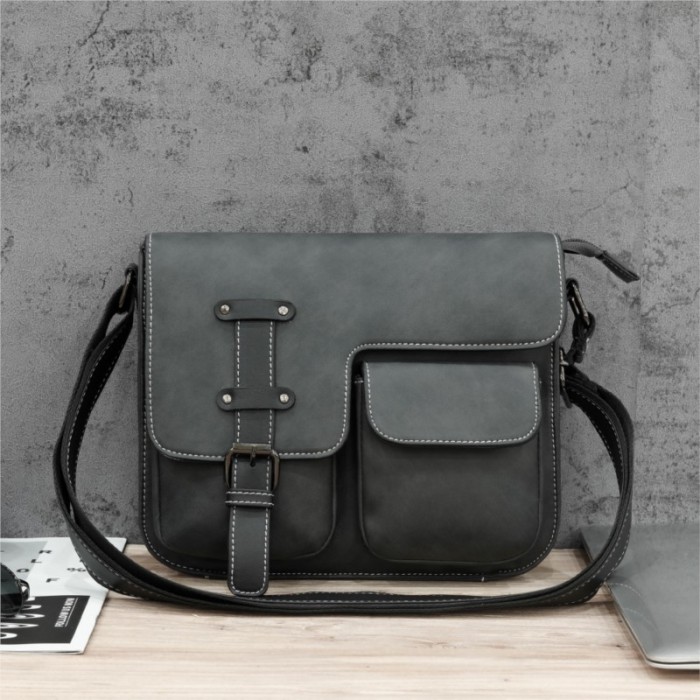 Men Messenger Canvas Shoulder Bag Laptop Bags Leather Goods Handbags Business