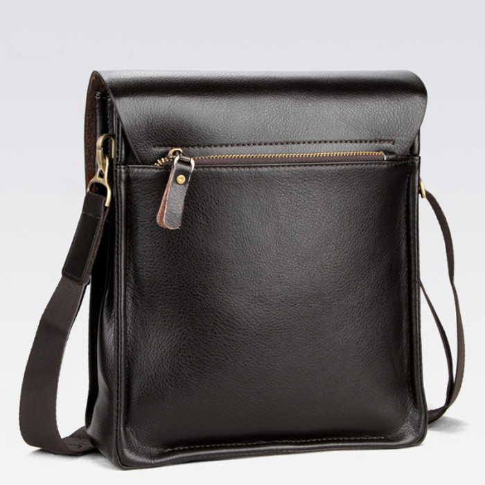 Men Messenger Shoulder Bag Classic Flap Bags Leather Goods Square Box Handbags Business