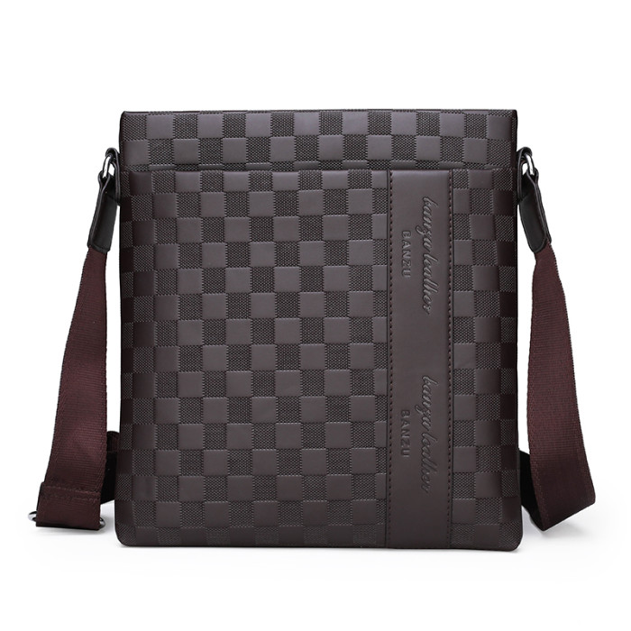 Men Messenger Shoulder Bag Classic Flap Bags Leather Goods Square Box Handbags Business