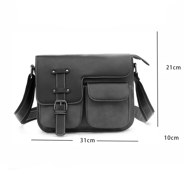 Men Messenger Canvas Shoulder Bag Laptop Bags Leather Goods Handbags Business