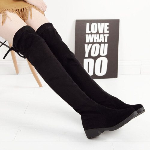 Women High Top Knee Boot Sock Sneakers Casual Knit Boots Winter Snow Lady Boots