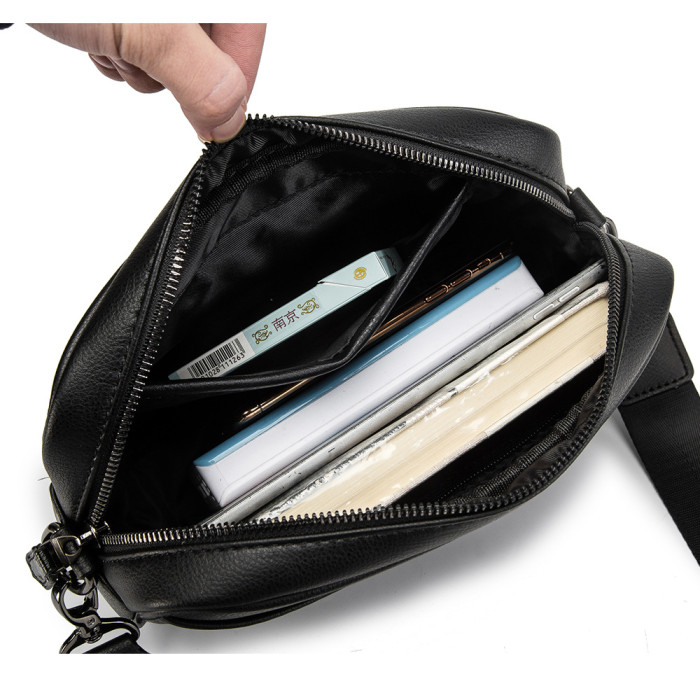 Men Messenger Shoulder Bag Zip Camera Handbags Small Business Bags