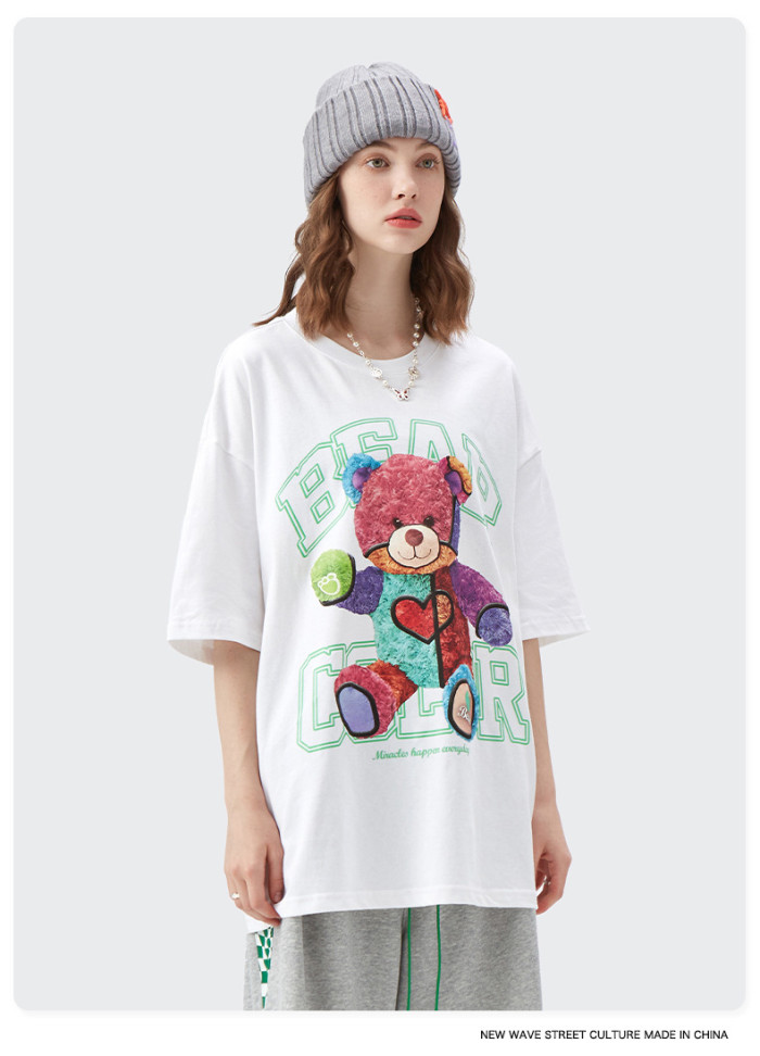 Summer Men Women Short Sleeve T-shirt Tee Pullover Tops Unisex Sweatshirt