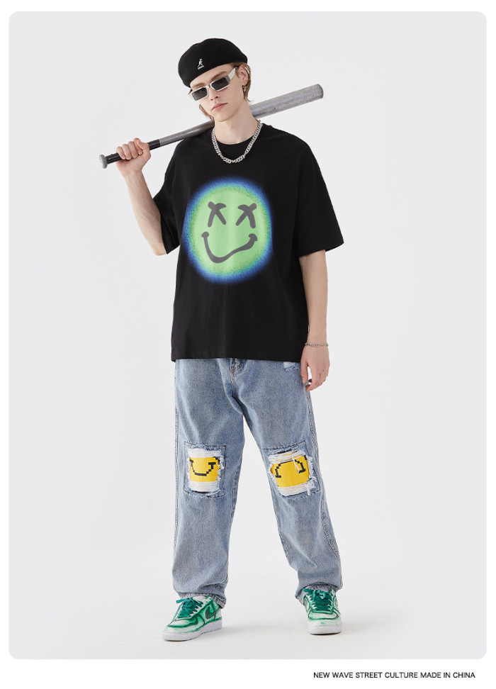 Summer Men Women Short Sleeve T-shirt Tee Pullover Tops Unisex Sweatshirt