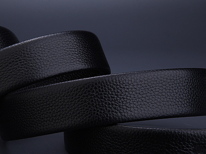 Women Men Belt 3.8cm Cowhide Leather Buckle Belt Unisex