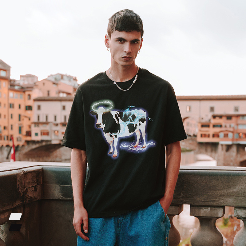 Summer Men Women Short Sleeve T-shirt Tee Pullover Tops Unisex Sweatshirt