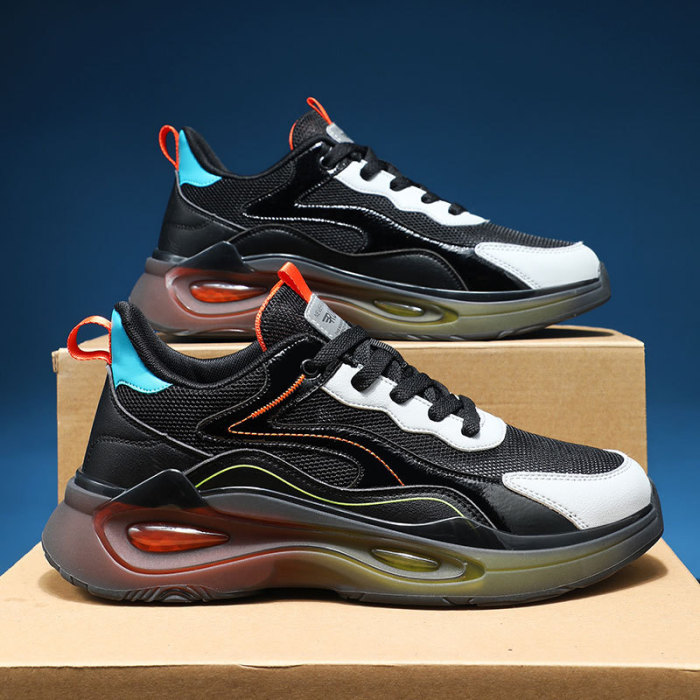 Men Women Sneakers Leather Platform Athletic Shoes Unisex