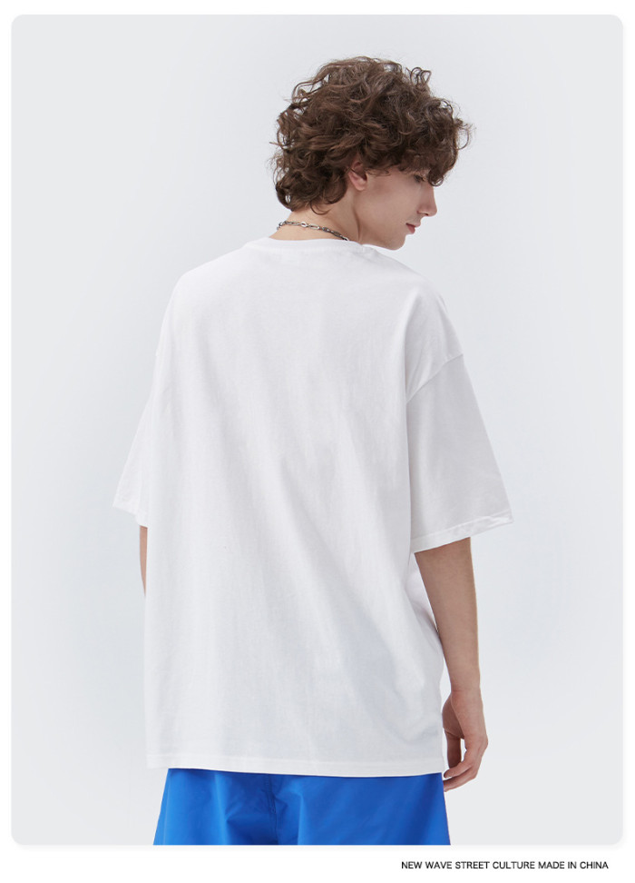 Summer Men Women Short Sleeve T-shirt Tee Pullover Tops Unisex Sweatshirt