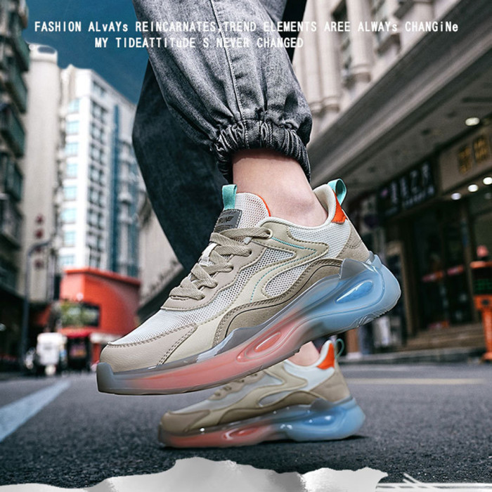 Men Women Sneakers Leather Platform Athletic Shoes Unisex