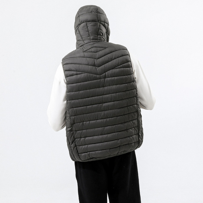 Women Men Down Vest Sleeveless Waistcoat Jacket Coat Winter Casual Parkas