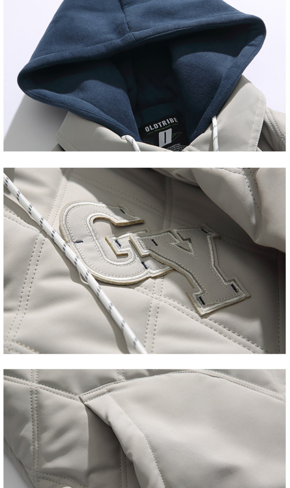 Women Men Down Jacket Hooded Coat Warm Winter Windproof Casual Parkas