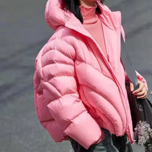 Women Down Jacket Hooded Coat Warm Winter Windproof Casual Parkas