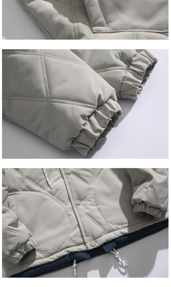 Women Men Down Jacket Hooded Coat Warm Winter Windproof Casual Parkas