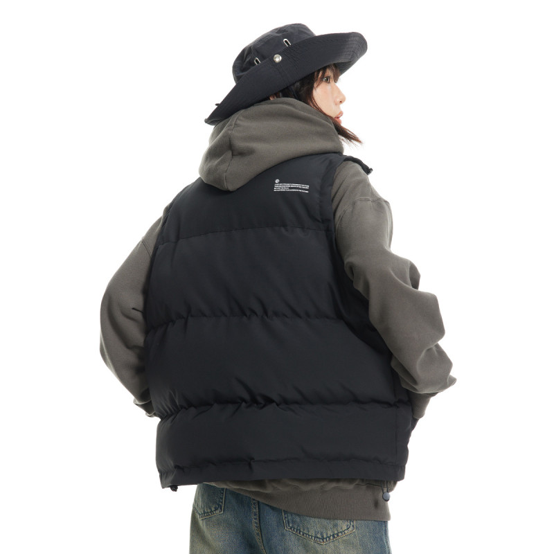 Women Men Down Vest Sleeveless Waistcoat Jacket Coat Winter Casual Parkas