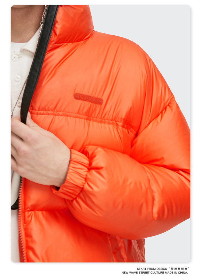 Women Men Down Jacket Hooded Coat Warm Winter Windproof Casual Parkas