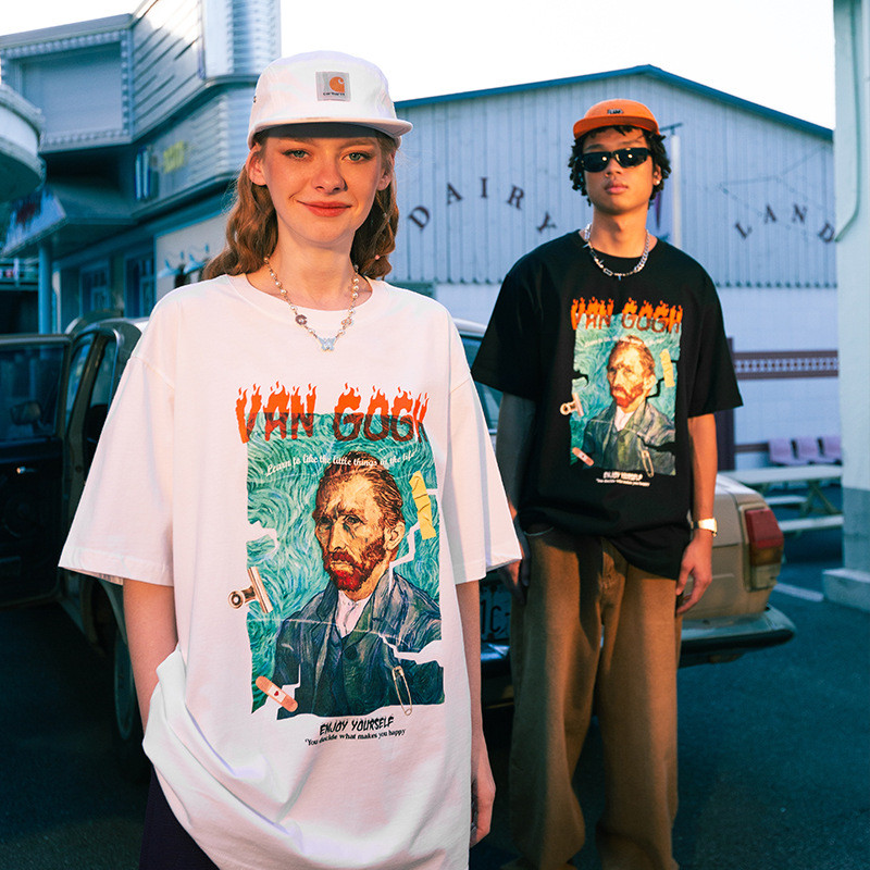 Summer Men Women Short Sleeve T-shirt Tee Pullover Tops Unisex Sweatshirt