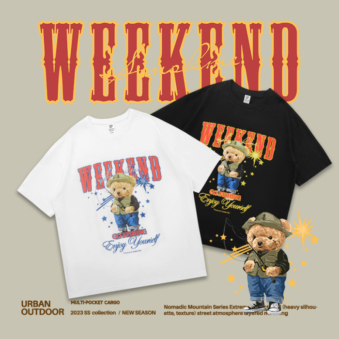 Summer Men Women Short Sleeve T-shirt Tee Pullover Tops Unisex Sweatshirt