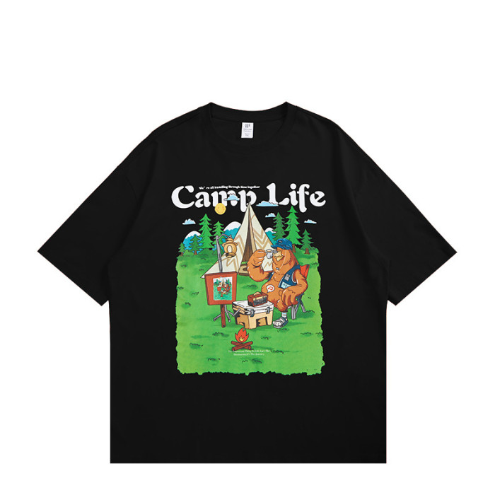 Summer Men Women Short Sleeve T-shirt Tee Pullover Tops Unisex Sweatshirt