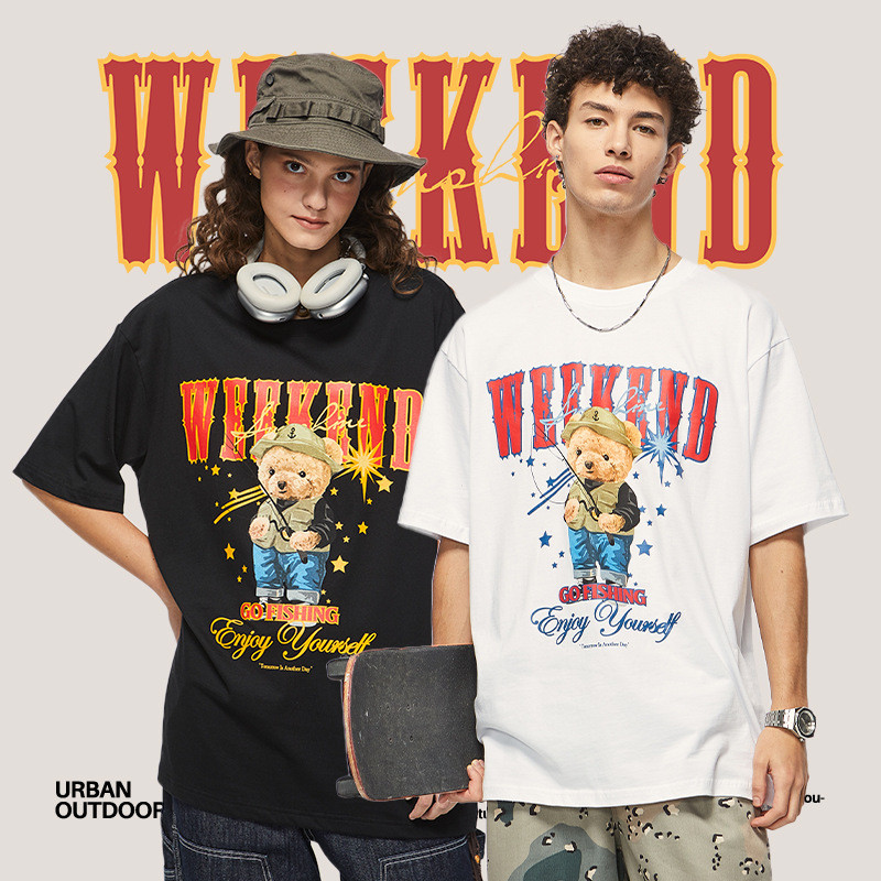 Summer Men Women Short Sleeve T-shirt Tee Pullover Tops Unisex Sweatshirt