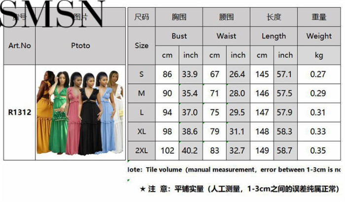 Plus size dress Amazon Quality Dress Sexy Deep V Lace up Wooden Ear Ruffled Vest Dress