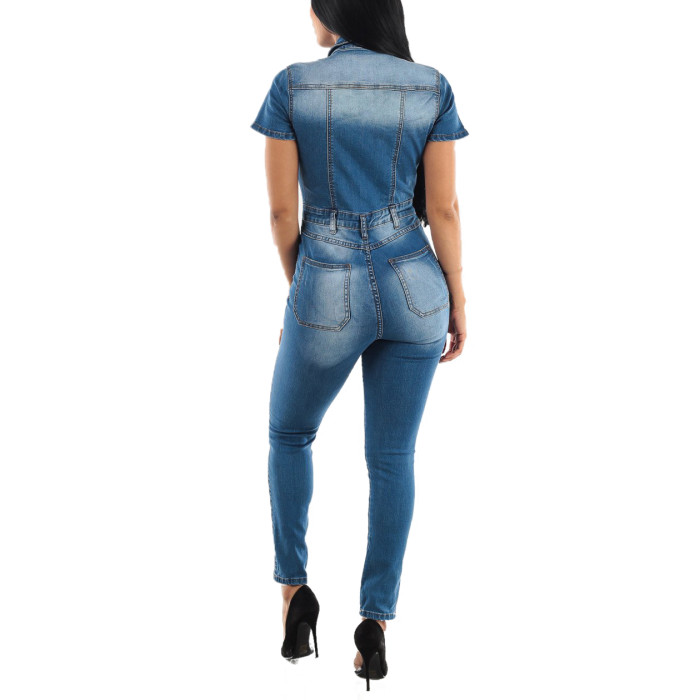 Fashion slim casual waist Jumpsuit