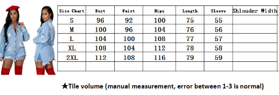 Long denim windbreaker coat