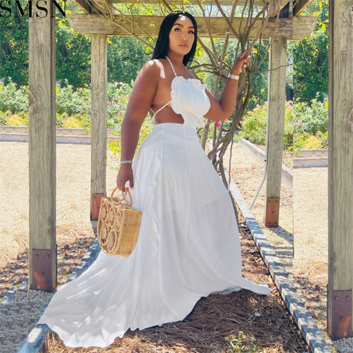 Plus Size Dress Sexy halter strap style dress patchwork dress