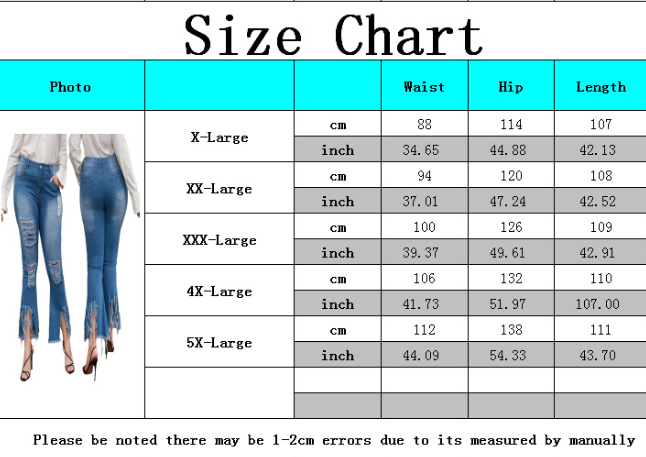 Fashion pierced stretch flared pants