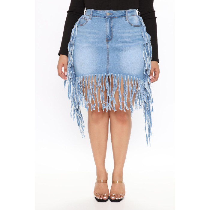 Sexy skirt denim casual skirt