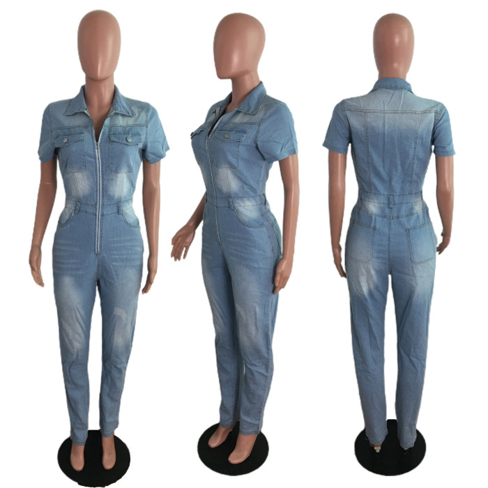 Fashion slim casual waist Jumpsuit