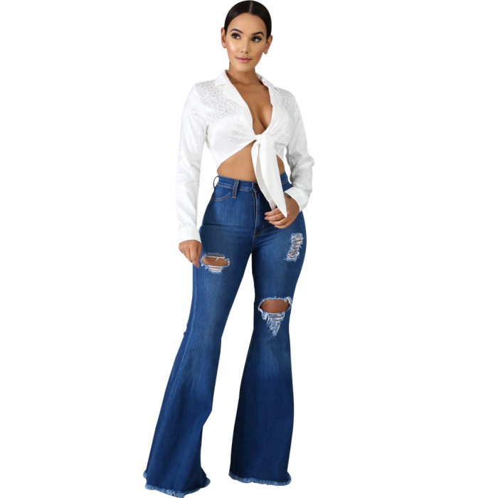 Fashion ripped jeans