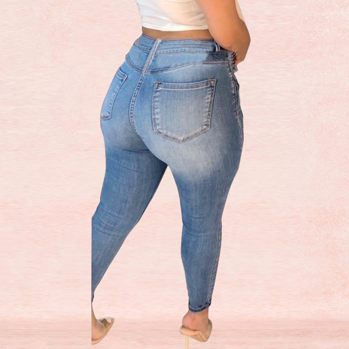 Fashion sexy jeans with holes