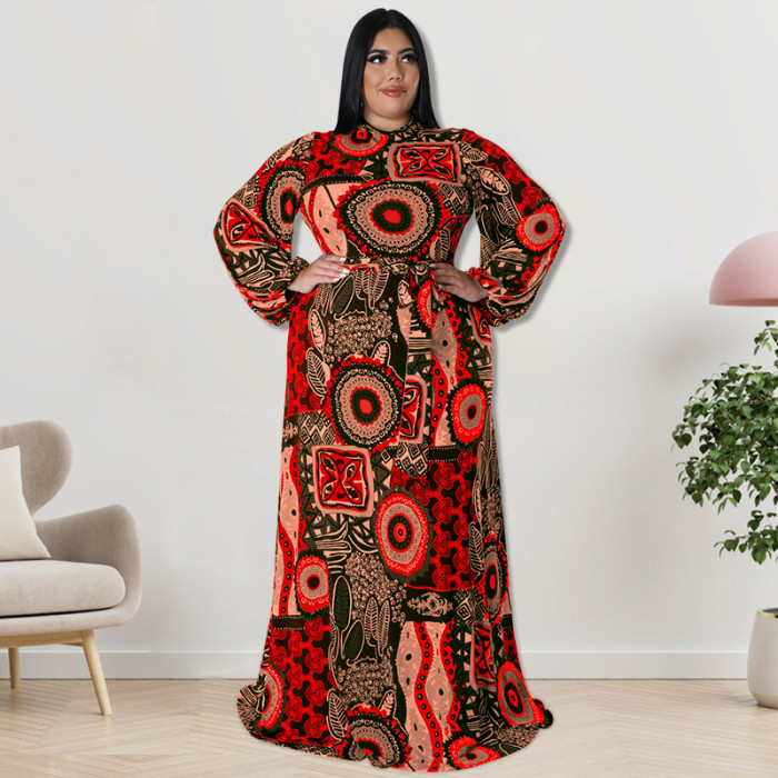 Plus Size Dress European and American fall women clothing wholesale supply rear zipper dress