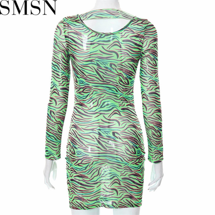 Plus Size Dress 2022 summer color printed sexy design slimming dress