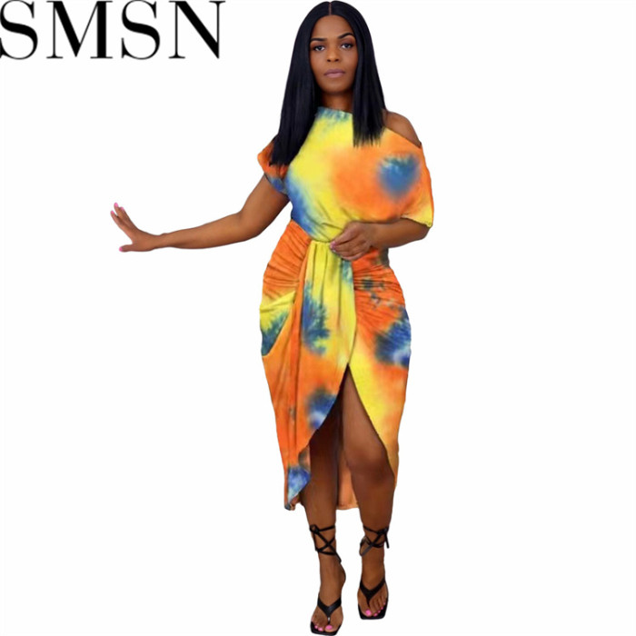 Plus Size Dress Europe and America women clothing off shoulder striped fashion slim dress