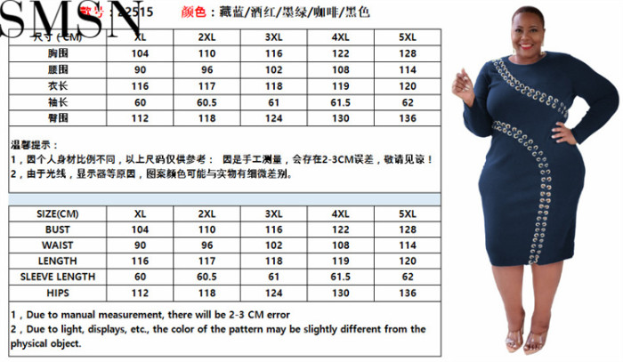 Plus Size Dress autumn and winter New hollow out strap fashion sexy tight plus size women dress