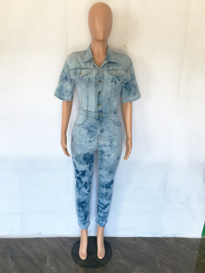 Fashion denim Jumpsuit
