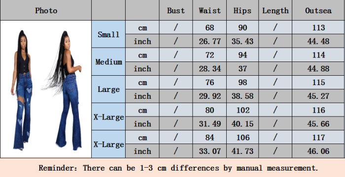 Fashion sexy flared jeans