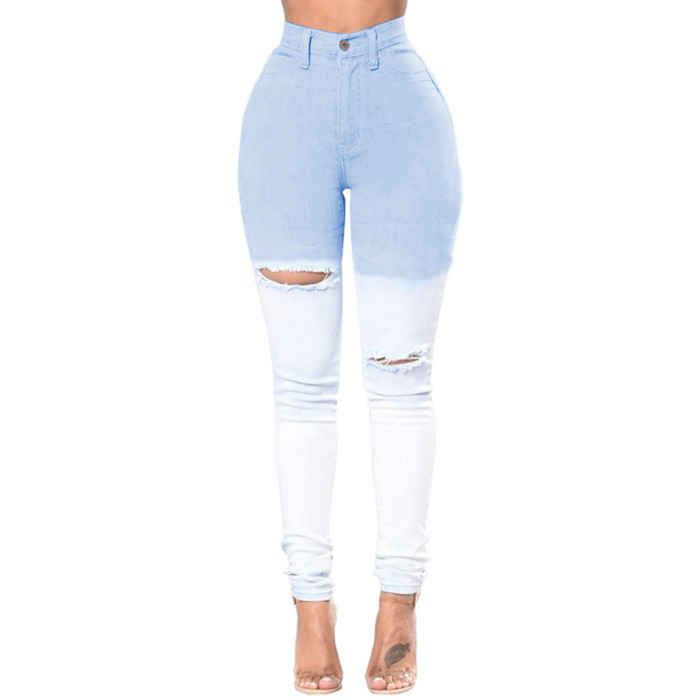 Fashion slim high waist jeans Leggings