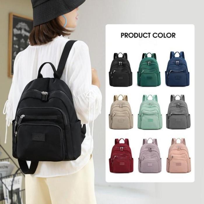 2021 new Oxford cloth backpack school bag nylon backpack backpack Korean version of all-match fashionable canvas mommy bag
