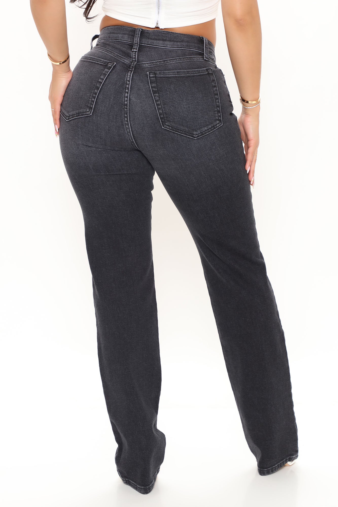 V Nice To Meet You Straight Leg Jeans 