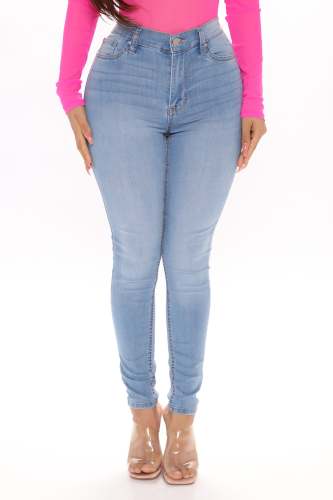 Simply Classic Skinny Jeans - Light Blue Wash