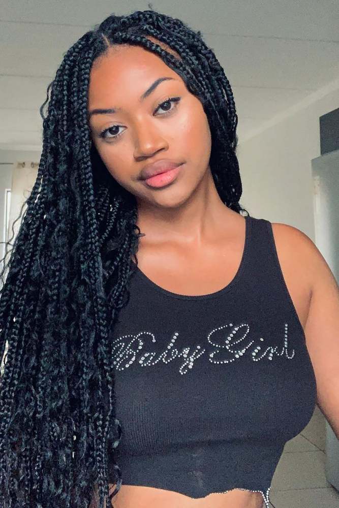 Simply Baby Girl Crop Top - Black