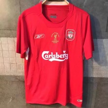 2005 LIV Red Champions Retro Soccer Jersey