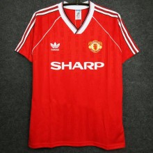 1988-1990 Man Utd Home Retro Soccer Jersey