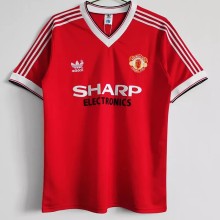 1983 Man Utd Home Retro Soccer Jersey